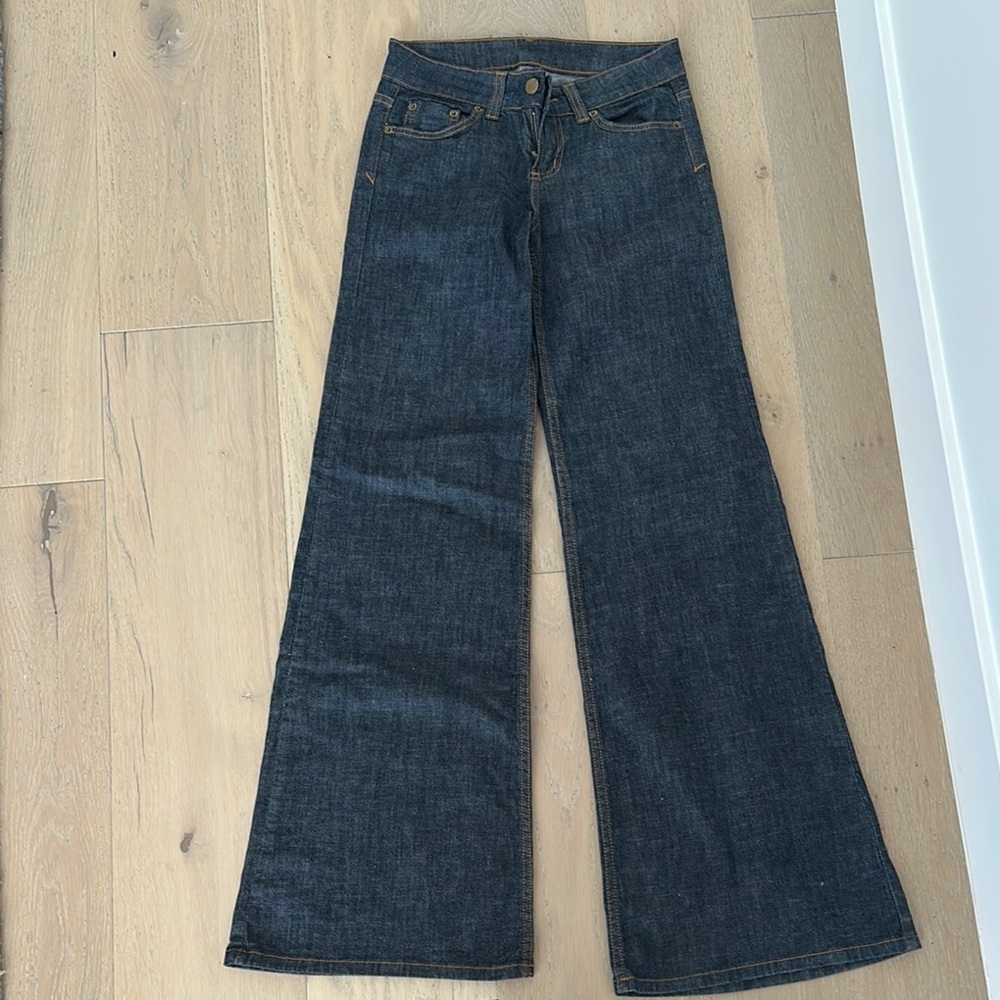 RARE JET John Eshaya for Pink flare jeans